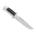 thumbnail image 1 of Buck Knives 120 General Hunting Knife, Elite Knife, Luxurious Knife, 420HC Clip Blade, Black Phenolic Handle, Leather Sheath, 0120BKS-B, Made in USA, Lifetime Warranty, 1 of 5