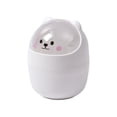 thumbnail image 2 of weibbin Mini Trash Can, Cute Small Trash Can with Lid, Desktop Paper Bin, Portable Tabletop Dustbin, Cartoon Animal Rubbish Storage for Office Bedroom Desk Car Kitchen, 2 of 6