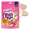 thumbnail image 1 of BONKERS Purrpops Freeze-Dried Chicken Flavoured Lollipop Treats for Cats, 4 pack, 1 of 11