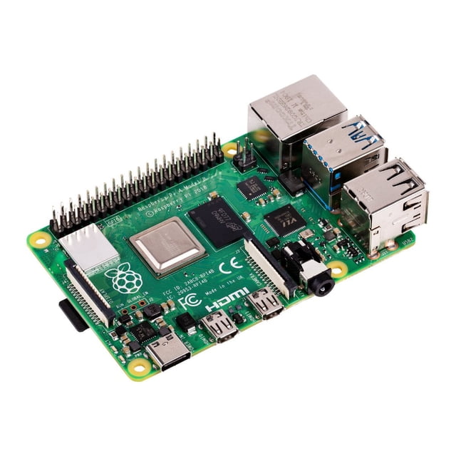 Raspberry Pi 4 Model B Single-board Computer for Broadcom BCM2711, 1.5 GHz, RAM 4 GB, 802.11a/b/g/n/ac, Bluetooth 5.0