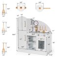thumbnail image 4 of Costway Kids Kitchen Playset Pretend Play Cooking Set w/Vivid Faucet & Telephone, 4 of 10