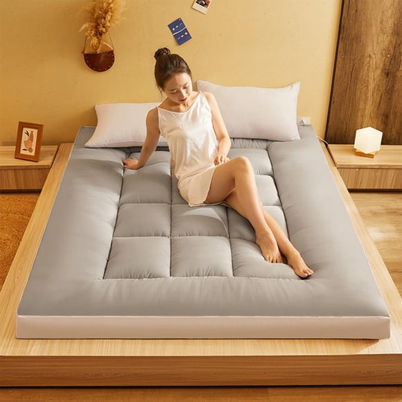 Feltree Extra Thick Washable Foldable Mattress, 71x79 Inches Twin XL, Plush Fiberfill Bed Mattress for Dorm, Guest Room & Camping, Soft Support with Breathable Cover