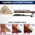 thumbnail image 2 of VIVO Large Keyboard Tray Under Desk Pull Out with Extra Sturdy C Clamp Mount System, 27 (33 Including Clamps) x 11 Inch Slide-Out Platform, 2 of 9