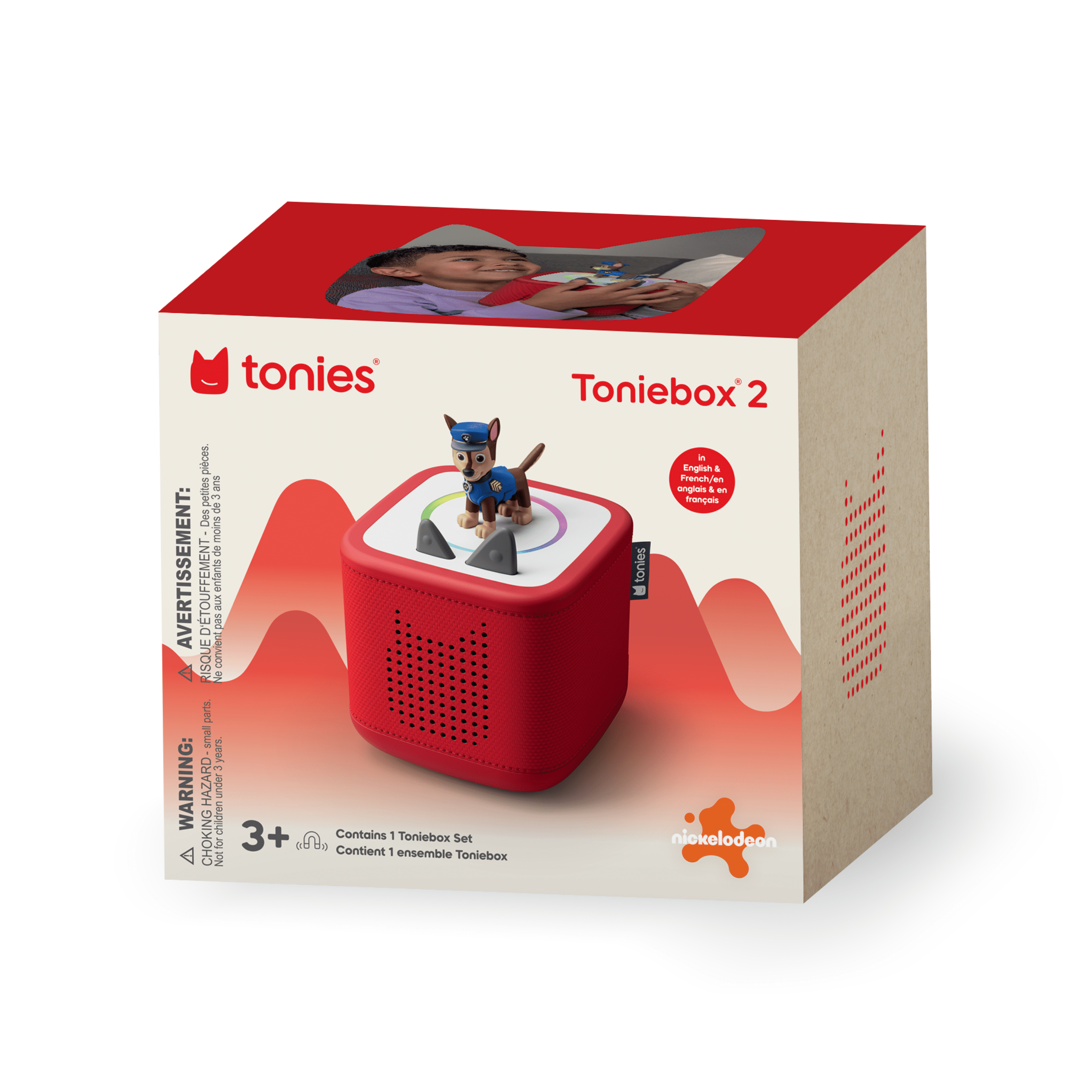tonies PAW Patrol Toniebox 2 Starter Set - Sunset Red (Bilingual
