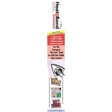 HEATNBOND UltraHold Iron-On Adhesive, Value pack, 3 m (3.28 yd) - No-Sew Permanent Bond for Fabric Appliqués