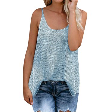 TJAZFJPA Women's Vest Top Dressy 2024 Women's Casual V Neck Sleeveless Vest Vest Pattern Knitted Sweater Round Neck Camisole Knitted Vest Puff Vest for Women Plus Size Puff Vest for Women Long