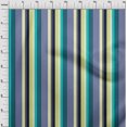 thumbnail image 2 of oneOone Tissu Popeline de Coton Multicolore à Rayures Tissu au Mètre 42 Pouces de Large, 2 of 3