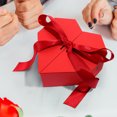 thumbnail image 1 of Boîte-cadeau de la Saint-Valentin à Deux Portes avec Ruban, Nœud et Cœur, 1 of 8