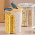 thumbnail image 3 of Oleegame 2 Pcs Boîtes de Rangement pour Produits à Capacité Fermée Rangement des Aliments Rangement Compartiments Secs Réservoirs de Mise en Conserve de Céréales Cuisines Restaurants et Bars Blanc, 3 of 9