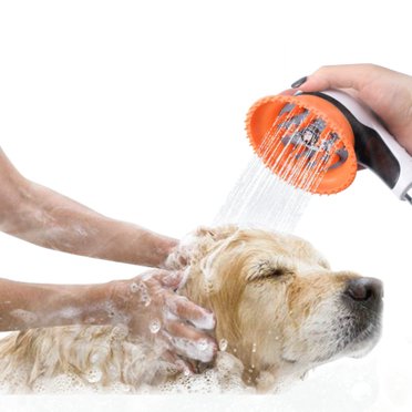 Pet Shower Head Handheld Soft Rubber Pet Massager Shower Sprayer for Dog Cat
