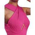 thumbnail image 1 of Honganda Débardeurs Croisés pour Femmes, Crop Top Sans Manches Couleur Unie, 1 of 9
