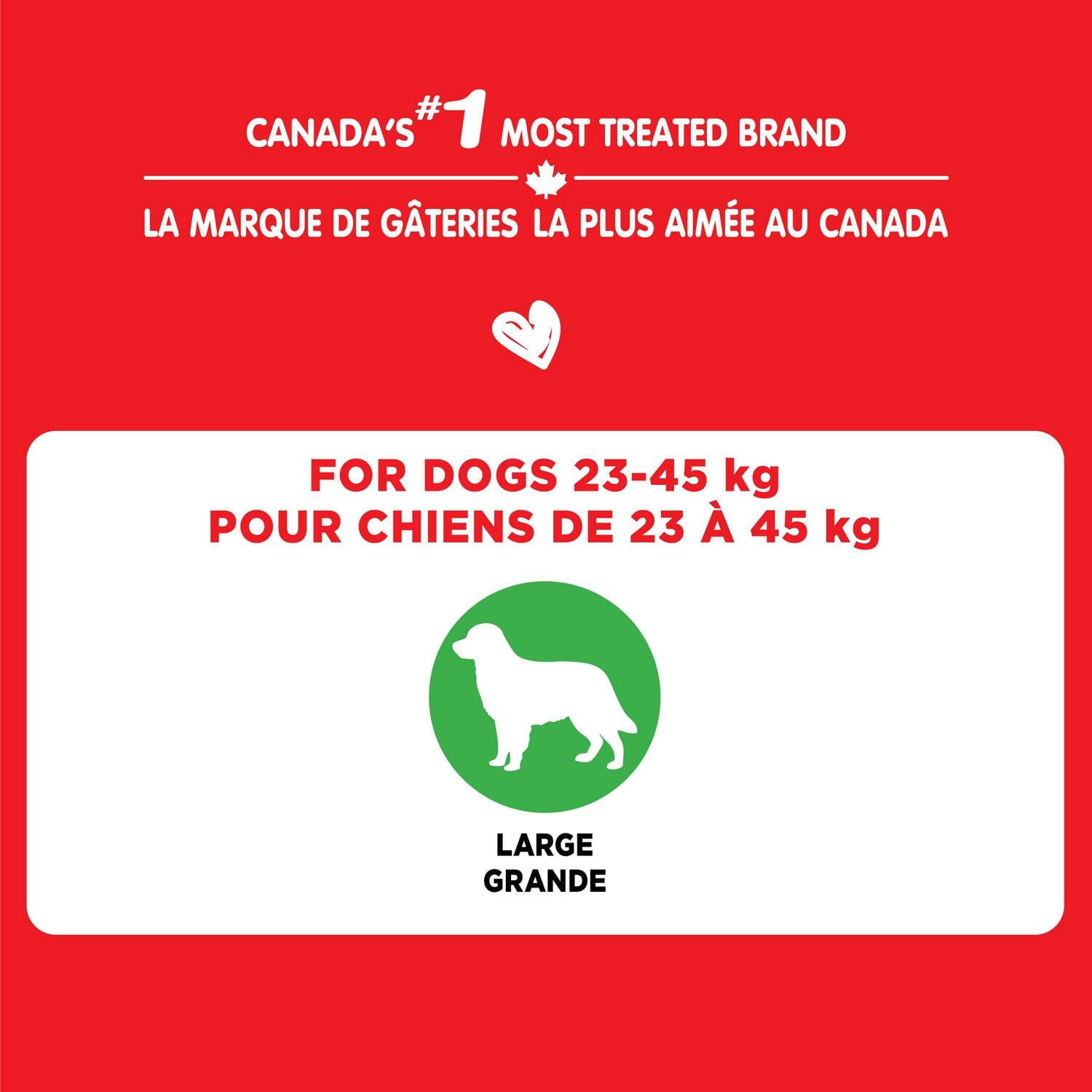 Milk-Bone Gâteries pour Chiens, Biscuits Croustillants Originaux, Grande 2kg