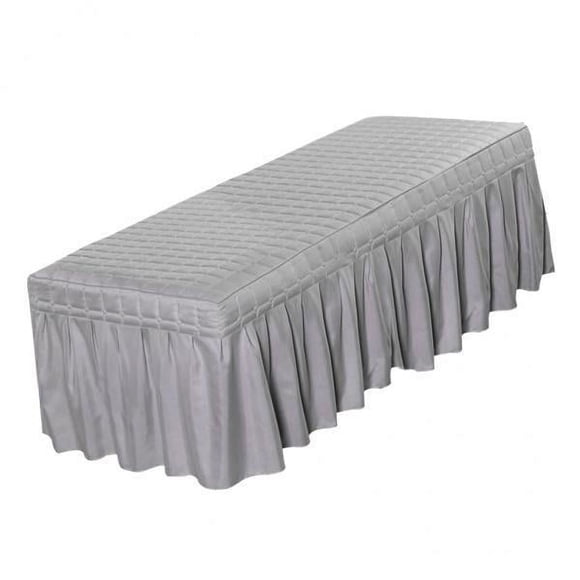 GUOOL 3x Solid Color Massage Table Skirt Beauty Facial Bed Bedding Linen Valance Sheet Cover with 21inch Drop Bedskirt - 60cm, As Described