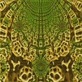 thumbnail image 1 of Ahgly Company Tapis d'Intérieur Lavable à la Machine, Carré, Transitionnel, Vert, Tapis de Zone, 6 Pieds Carré, 1 of 7