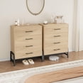 thumbnail image 2 of Commode à 4 Tiroirs pour Chambre, Commode Haute de 38,6 Pouces, Tiroir Haut avec Rangement Autoportant, Coffre de Rangement en Bois pour Garde-Robe pour Salon, Chambre, Entrée, 2 of 6