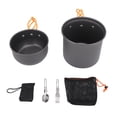 thumbnail image 2 of Camping Pots, Aluminum Alloy Camping Cookware Kit Non Stick  for 1-2 People, 2 of 7