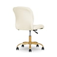 thumbnail image 3 of Mainstays Bouclé Armless Office Chair, Cream, 3 of 9