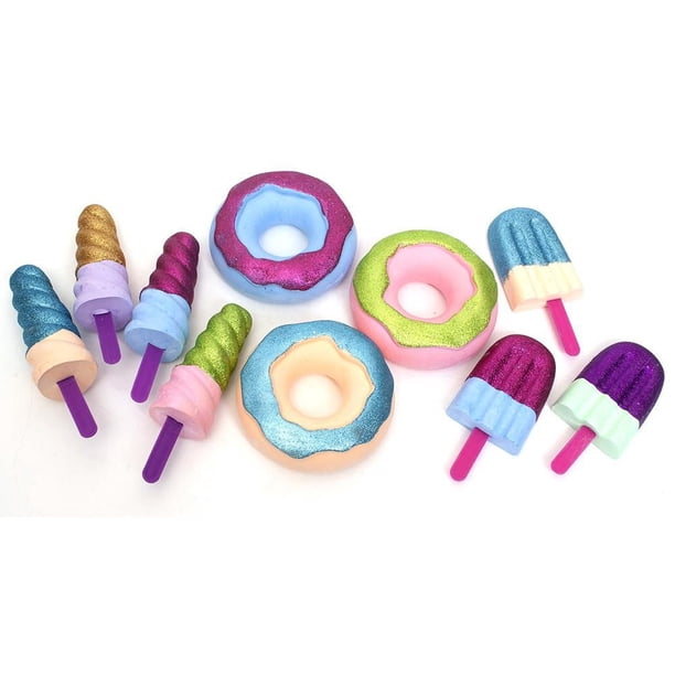Goofy Foot Designs Deluxe Chalk Set – 10-Piece Glitter Sidewalk