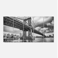 thumbnail image 2 of Pont de Manhattan en Ombre Grise - Impression sur Toile, 2 of 3