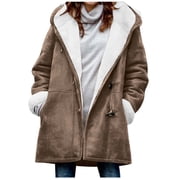 Dvprdro Womens Winter Coat Women Warm Quilted Jackets For Women Long Sleeve Floral Soild Puffer Jacket Coats With Pockets