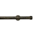 thumbnail image 1 of Tailor & Taylor 1 Inch Decorative Curtain Rod with Metal End Cap Finials, 48 inches Width Windows Rod with Y Style Bracket for Living Room, Kitchen and Windows, 1 of 2