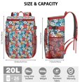 thumbnail image 4 of Monstera Hibiscus Cooler Backpack Leak-Proof Lightweight for Road Trips Travel with Long-Lasting Insulation, 4 of 6