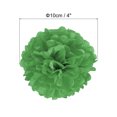 thumbnail image 2 of Unique Bargains 4' Tissue Pom Poms Paper Flowers Ball Wedding Party Decoration, Green 10 Pack, 2 of 6