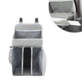 thumbnail image 4 of Sac de Rangement pour Lit de Bébé Sac Suspendu pour Lit de Bébé Sac de Rangement pour Couches Sac pour Couches de Berceau (Gris), 4 of 8