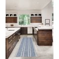 thumbnail image 4 of Wallen 2' x 8' Washable Runner, Ivory and Blue, 4 of 6