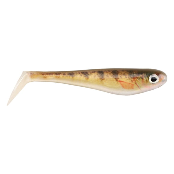 PowerBait Pre-Riged Swim Shad, 4Pk, 4" HD Yellow Perch