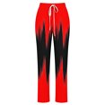 thumbnail image 3 of FAIWAD Womens Linen Pants Straight Leg Loose Drawstring Sweatpants Summer Plus Size Lounge Joggers Pants, 3 of 4