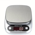 thumbnail image 1 of 1PCS 5/10KG Stainless Steel LCD Display Food Kitchen Scale, Digital Pound For Weight Loss Baking Cooking Meal Prep ,High Accuracy, 1 of 7