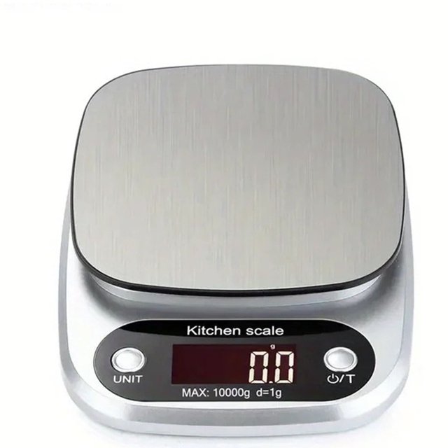 1PCS 5/10KG Stainless Steel LCD Display Food Kitchen Scale, Digital Pound For Weight Loss Baking Cooking Meal Prep ,High Accuracy