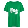 thumbnail image 2 of TopLLC St. Patrick's Day Patricks Day Chemises pour Femmes Hauts de Sarrau St Patricks Day Mode pour Dames St. Imprimé Manches Courtes Col Rond Chemise Femme Décontractée Ample, 2 of 4