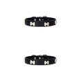 thumbnail image 1 of Maytalsory Comfortable Wear Cat Collar In Multiple Sizes With Stylish PU PU Cat Collar Dogs Collars black 1.5*37cm 2Set, 1 of 6
