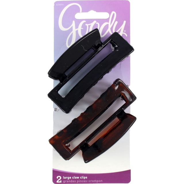 Goody Classics Rectangle Claw Clip - 2 Ct
