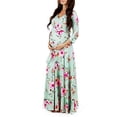 thumbnail image 1 of LSLJS Woman Print Wrap Dress Belt Multi-Function Pregnant Dress, Maternity Dress, 1 of 2