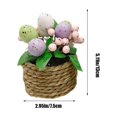 thumbnail image 3 of Boovnll Easter Eggs Potted , Simulated Leaf & Eggs Artificial Eggs Flowers Easter Decorations for Table Easter Decor for Easter Kitchen Dining Table Centerpiece, Easter Decorations, 3 of 6