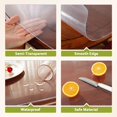 thumbnail image 3 of ORUYROP Upgraded Version Frosted Round Table Cover, 2mm Thick 48 Inches Round Table Protector for Dining Room Table, Waterproof Table Cloth Cover, Plastic Table Cover for Glass, Marble Table, 3 of 7