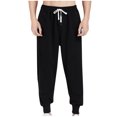thumbnail image 1 of FAIWAD Men's Drawstring Elastic Waist Baggy Sweatpants Straight Leg Elastic Close Bottom Track Pants, 1 of 4