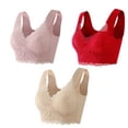 thumbnail image 1 of Timegard Plus Size Bras for Women Full-Coverage High Support Lace Wireless Comfortable Everyday Bras, 1 of 5