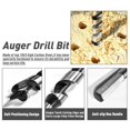 thumbnail image 3 of Katigan 6-Piece 12-Inch Long Auger Drill Bit Set for Woodworking - Hex Shank Ship Auger Bits 1/4-7/8 Inch, 3 of 7