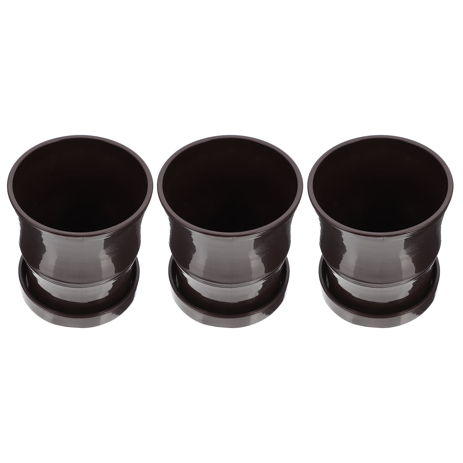 KAKOWELY plant pots 3 Sets Indoor Plant Pots Desktop Flower Pots Garden Planters with Drainage Holes4.72"X4.53"X3.74"