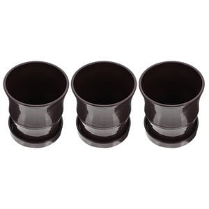 KAKOWELY pots de plantes 3 Sets Pots de plantes intérieures Pots à fleurs de bureau Planters de jardin avec trous de drainage4.72"X4.53"X3.74"