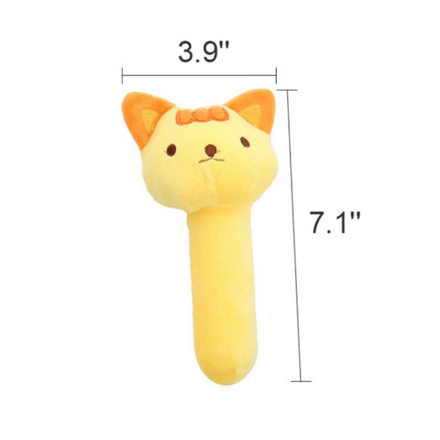 1pcs Dog Cat Plush Squeak Sound Dog Toys Funny Fleece Durability Chew Molar Toy Fit for Rabbit Cat Elephant