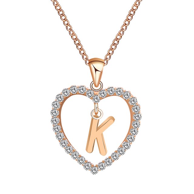 PVCS Collier Pendentif Chaîne avec Nom en Anglais pour Femmes, Cadeau de Mode, Bijoux