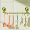 thumbnail image 3 of YIMWNYI Suction Cup Hook Rack, Towel Storage Rack, Punch-Free Bathroom Organizer, Kitchen Pole with Hooks, Waterproof and Heavy Duty Towel Holder, Space-Saving Bathroom Accessory, 3 of 6