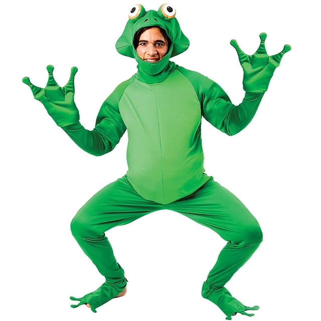 FAROOT Halloween Open Face Frog Costume with Webbed Hands Boot Covers