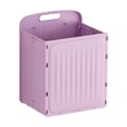 thumbnail image 1 of Foldable Storage Box Wall Mounted Dirty Clothes Basket Plastic 15.75 in x 12.4 in x 9.65 in with Full-Open Design, 1 of 6