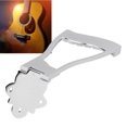 thumbnail image 1 of Guitar Tailpieces, Hollow Body Open Accessories Bridge Tailpiece Replacement Metal  For Musical Instrument For Jazz Silver, 1 of 8